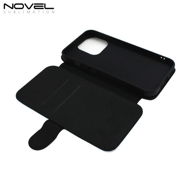 Sublimation  Inside TPU case PU Leather Flip Phone Wallet Case for iPhone 13 Pro / iPhone 13 Pro Max / iPhone 12 Pro Max / iPhone 11 Pro Max