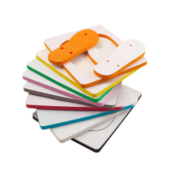 Sublimation Colorful Soft Rubber Sole EVA Filp Flops Blank Sandals DIY Beach Slippers  For Adult Slipper