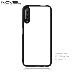 Sublimation Blank 2D TPU Phone Case With Metal Sheet For Heat Press Printing For Huawei Y9S/ Y9A/ Y8S