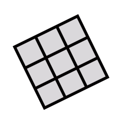 Sublimation Cotton Linene Square Grid Table Mat Decoration Placemat 30*30CM