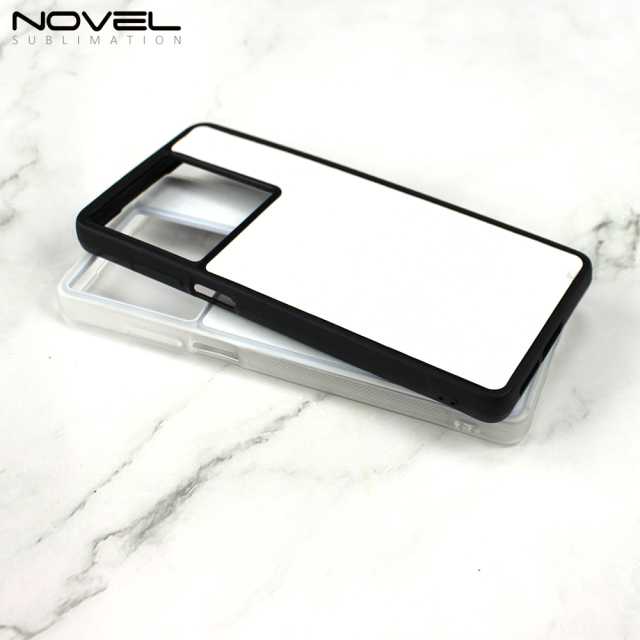 For Motorola G200 5G Blank Sublimation Rubber 2D TPU Phone Case With Metal Insert