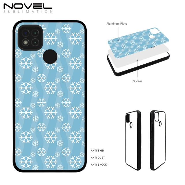 Sublimation Blank 2D TPU Phone Case With Metal Insert For Xiaomi Redmi 9C