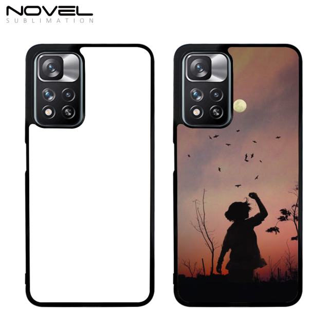 Sublimation Blank 2D TPU Phone Case With Metal Insert For Redmi Note 11 Pro 4G/ 5G