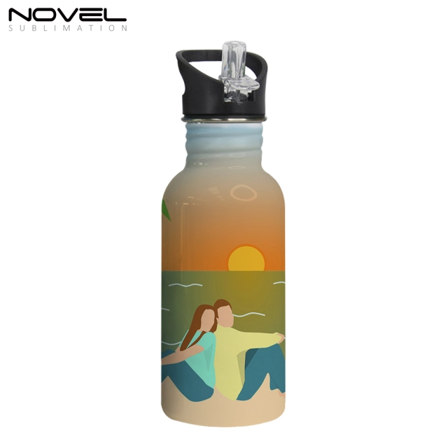 400ml/500ml Sublimation Stainless Steel Mug Sports Bottle-White