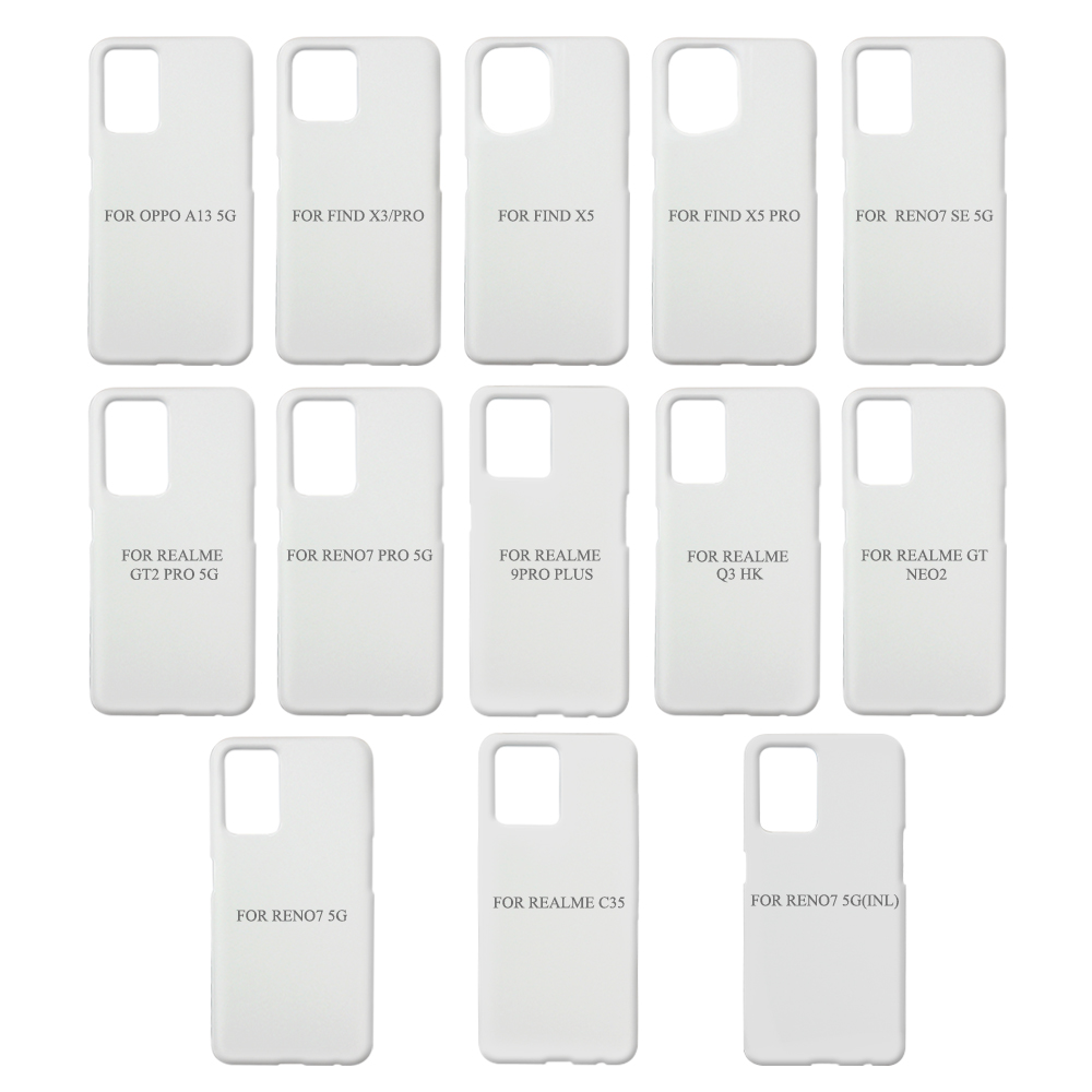 Sublimation Blank 3D Phone Case For Oppo Reno 7 Reno 6 Series