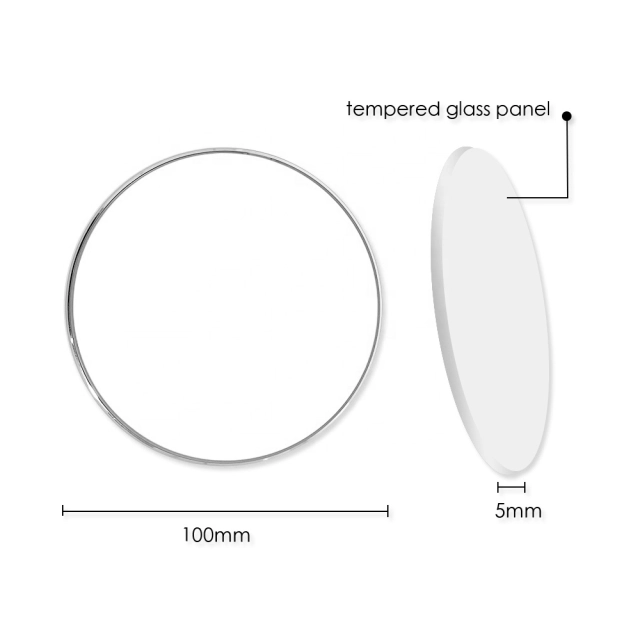 New!!! Sublimation Wireless Charger with Blank Tempered Glass For Heat Press Printing