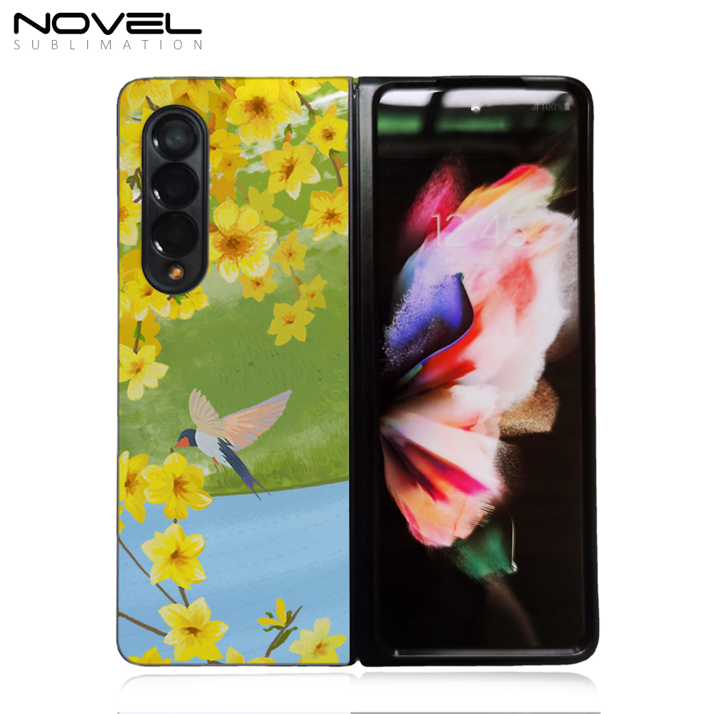 For Samsung Galaxy Z Fold 3 Sublimation Blank Hard Plastic 2D PC Phone Case With Aluminum Sheet
