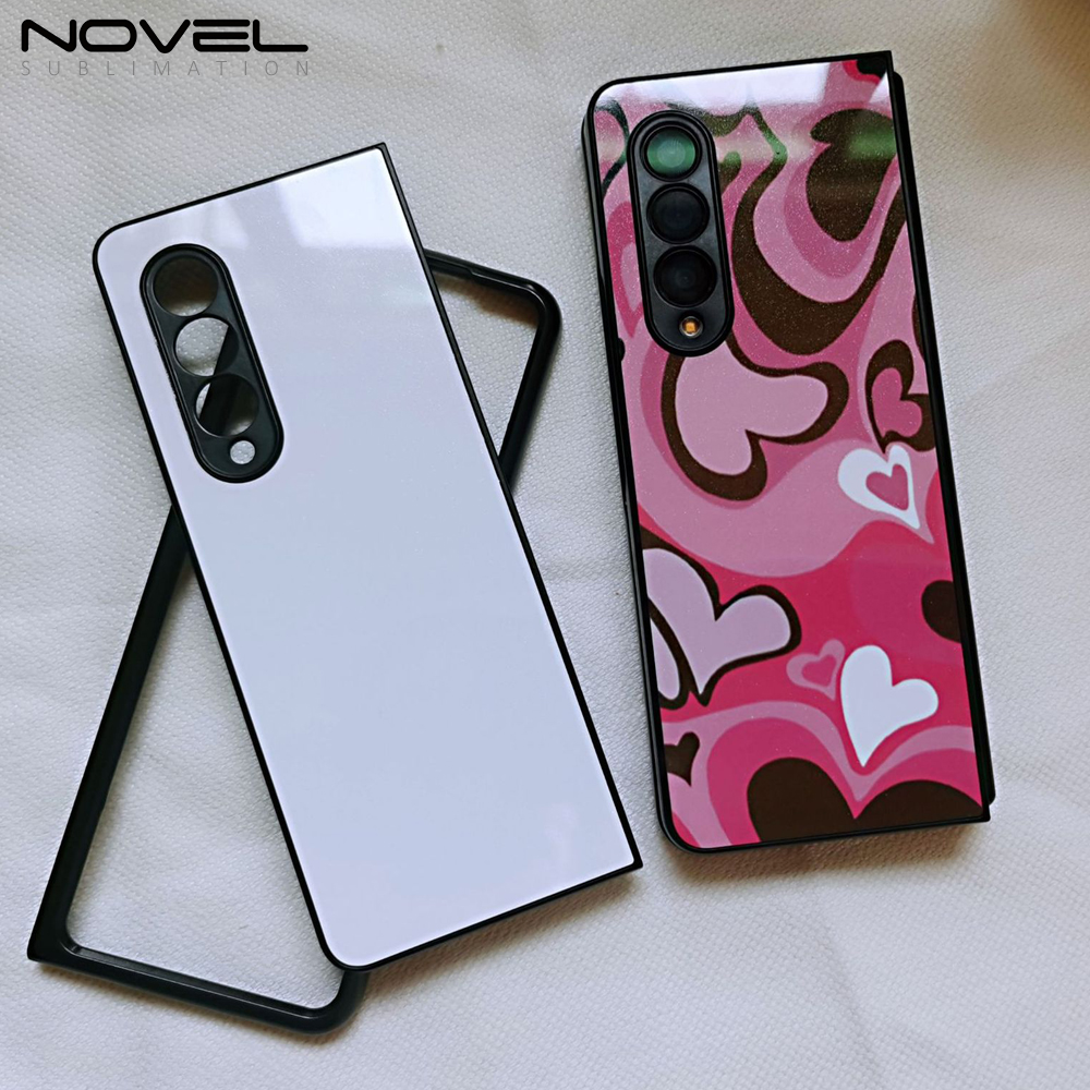 For Samsung Galaxy Z Fold 3 Sublimation Blank Hard Plastic 2D PC Phone Case With Aluminum Sheet