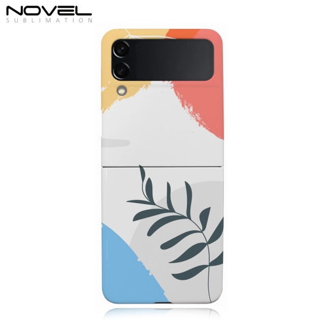 For Samsung Galaxy Z Flip 3 Sublimation Papar Printing Hard Plastic 3D Coated Phone Case For Film Printing