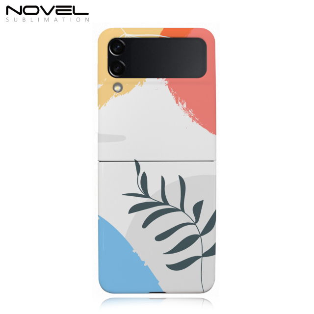 For Samsung Galaxy Z Flip 3 Sublimation Papar Printing Hard Plastic 3D Coated Phone Case For Film Printing