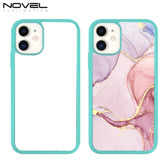 For iPhone 11 Sublimation Colorful Blank 2D TPU Rubber Phone Case With Anti-slip Sides