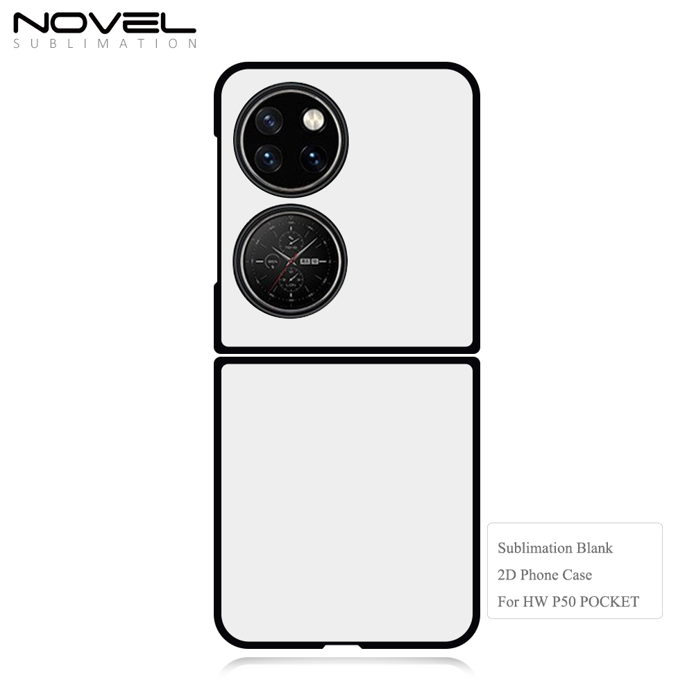 Sublimation 2D PC Hard Plastic Phone Case For Huawei P50 Pocket With Aluminum Sheet