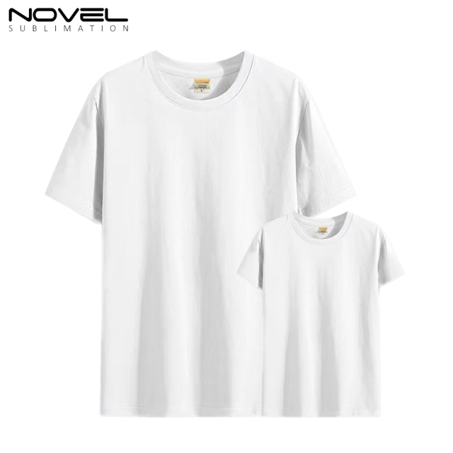 Sublimation Blank Milk Silk Polyester T-shirt for Children