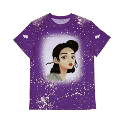 New Arrival Fashion Colorful Polyester Sublimation Blank T-shirt For Adult/ Kids Summer Short Sleeves