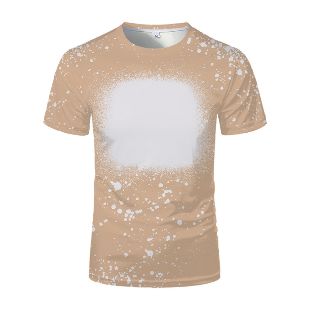 New Arrival Fashion Colorful Polyester Sublimation Blank T-shirt For Adult/ Kids Summer Short Sleeves