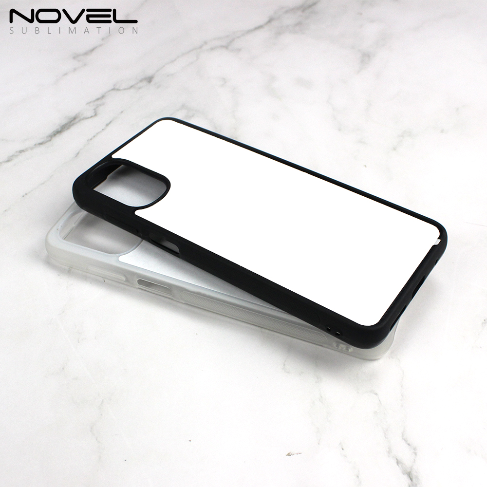 For Motorola Moto G22/ G30/ G20/ G31/ G41/ G50/ G71Sublimation Blank  Rubber 2D TPU Phone Case With Metal Insert
