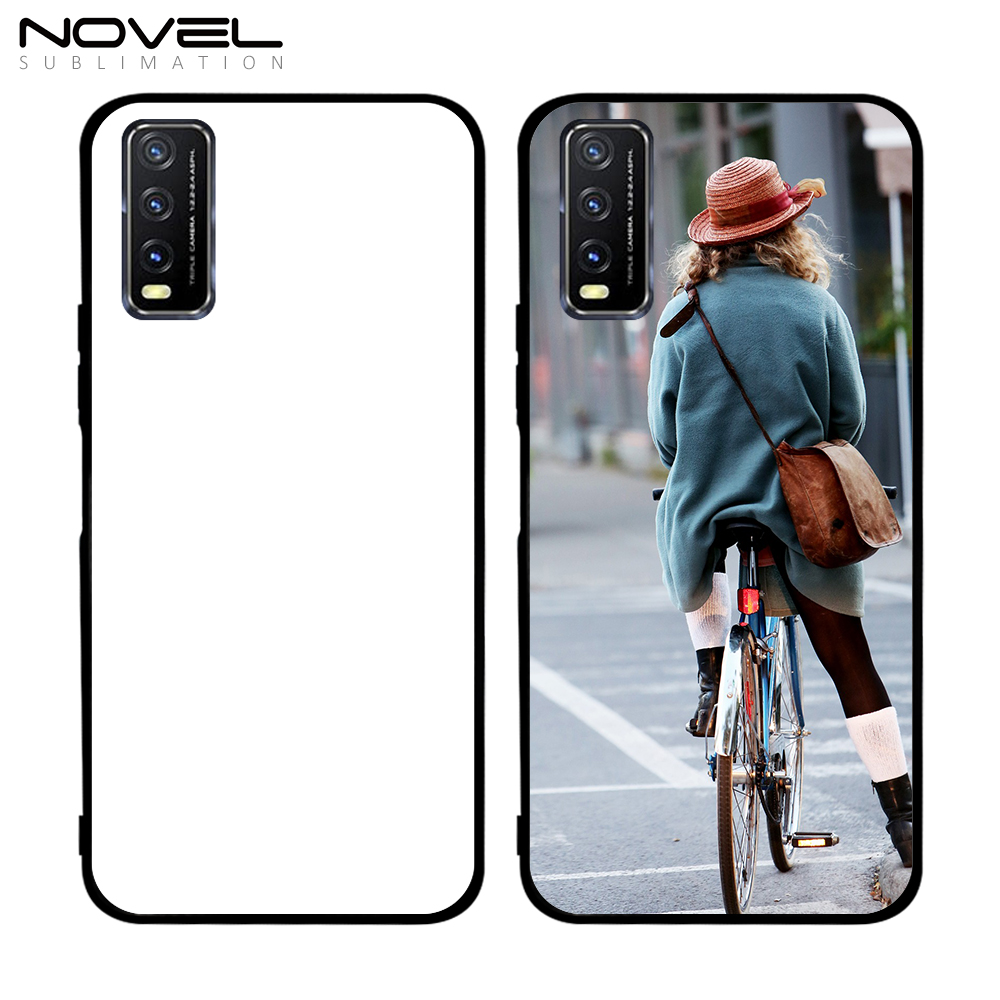 Smooth Sides!!! Sublimation Blank 2D TPU Phone Case For Vivo Y20 With Aluminum Sheet