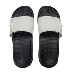 Sublimation Summer Two-piece PU Leather Slipper For Women/ Man/ Kids