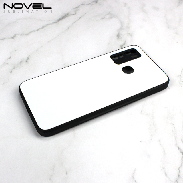 Smooth Sides！Sublimation Blank Soft Rubber Sides 2D TPU Phone Case For infinix hot8/ infinix hot9 With Metal Insert