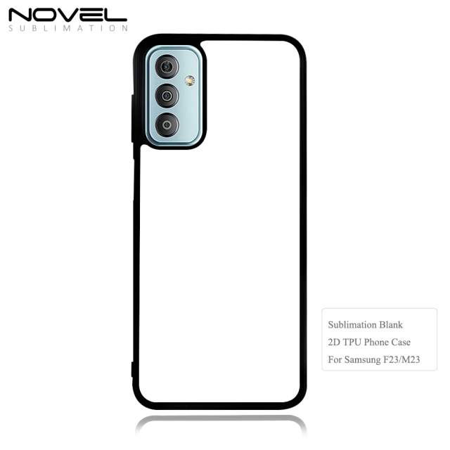 For Samsung Galaxy F23/M23/F52 5G Sublimation Blank 2D TPU Phone Case Cover With Aluminum Insert