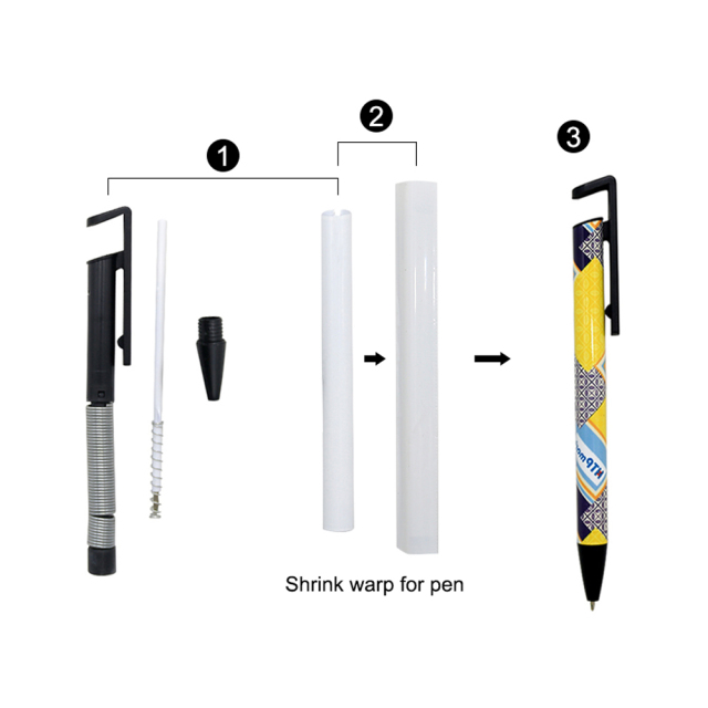 Wholesale DIY Plastic Sublimation Heat Transfer Printing Ballpoint Pens