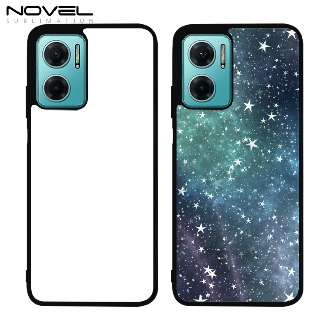 For Redmi 10 Prime+ 5G / Note 11E Sublimation Blank 2D TPU Phone Case With Aluminum Sheet