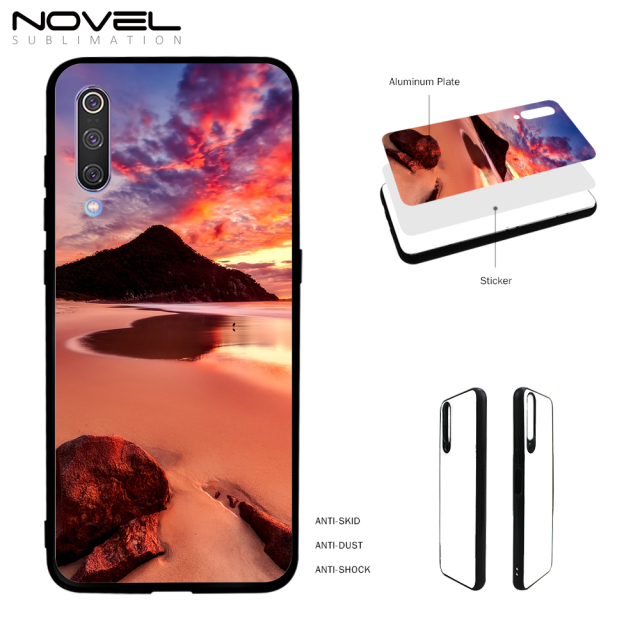Smooth Sides！Sublimation Blank 2D TPU Phone Case For Xiaomi MI 9/ MI CC9/A3 Lite With Aluminum Insert