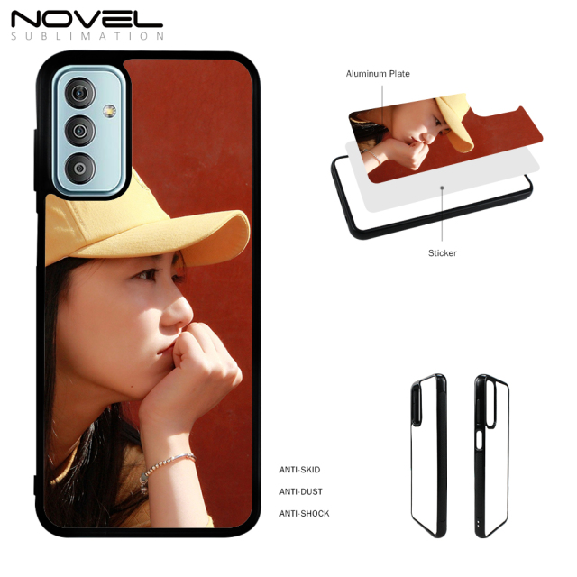 For Samsung Galaxy F23/M23/F52 5G Sublimation Blank 2D TPU Phone Case Cover With Aluminum Insert