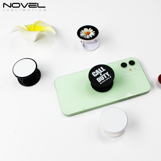 New!!! Factory Wholesale Price Plastic Round Phone Stand Sublimation Mobile Phone Holder For Popsocket