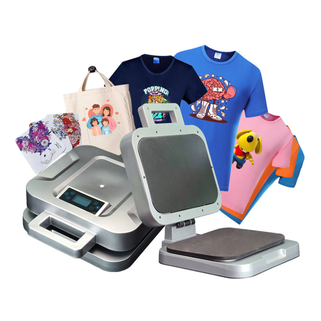 Mini 23*30CM Intelligent Controller Metal Heat Press Printing Machine For T-shirt  AP-2141