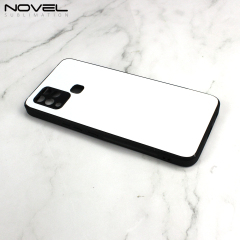 Smooth Sides！For Infinix Hot 10s Series Sublimation Blank Soft Rubber Sides 2D TPU Silicone Phone Case With Metal Insert