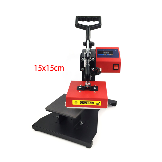 Mini Label Flat Heat Press Machine Multifunctional for Printing T-shirt Puzzle Mouse Pads DHP-1515