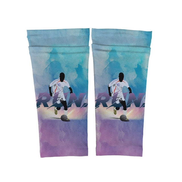 DIY Sublimation Customized Nylon Soccer Shin Guard Sock