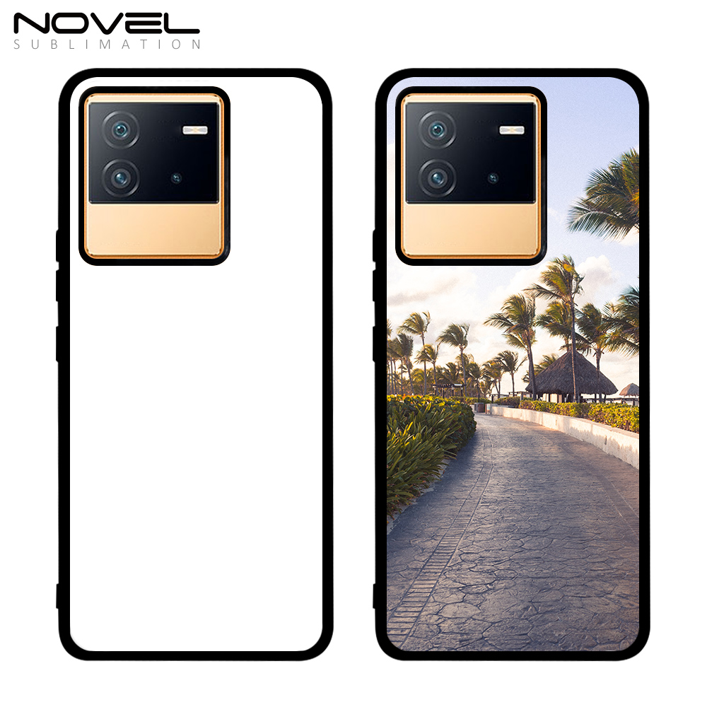 For Vivo IQOO NEO6 5G Sublimation DIY 2D TPU Phone Case Soft Silicone Phone Shell With Aluminum Insert
