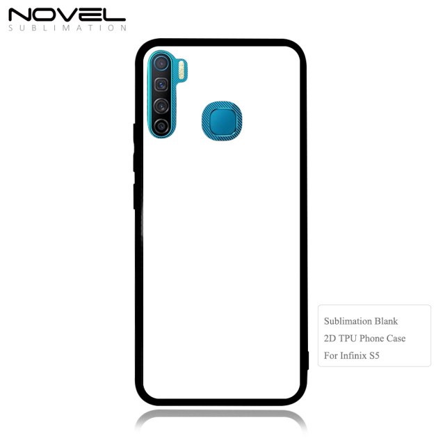 Smooth Sides! For Infinix S4/ S5 Pro Sublimation DIY 2D TPU Phone Case Soft Silicone Phone Shell With Aluminum Insert