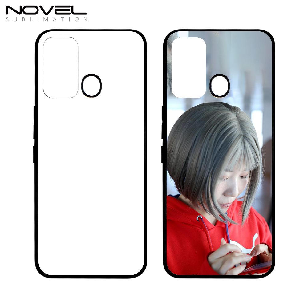 Smooth Sides! For ITEL Vision 2 Plus Sublimation Blank 2D TPU Phone Case Mobile Phone Shell With Aluminum Insert