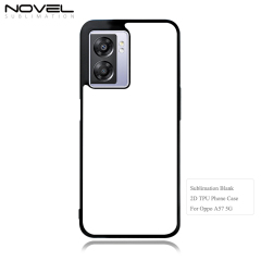 For Oppo A57 5G  /A73/ A72/ A77/ A79/ A93/ A94/ A95/ A96Sublimation 2D TPU Case With Aluminum Insert DIY Silicone Phone Shell
