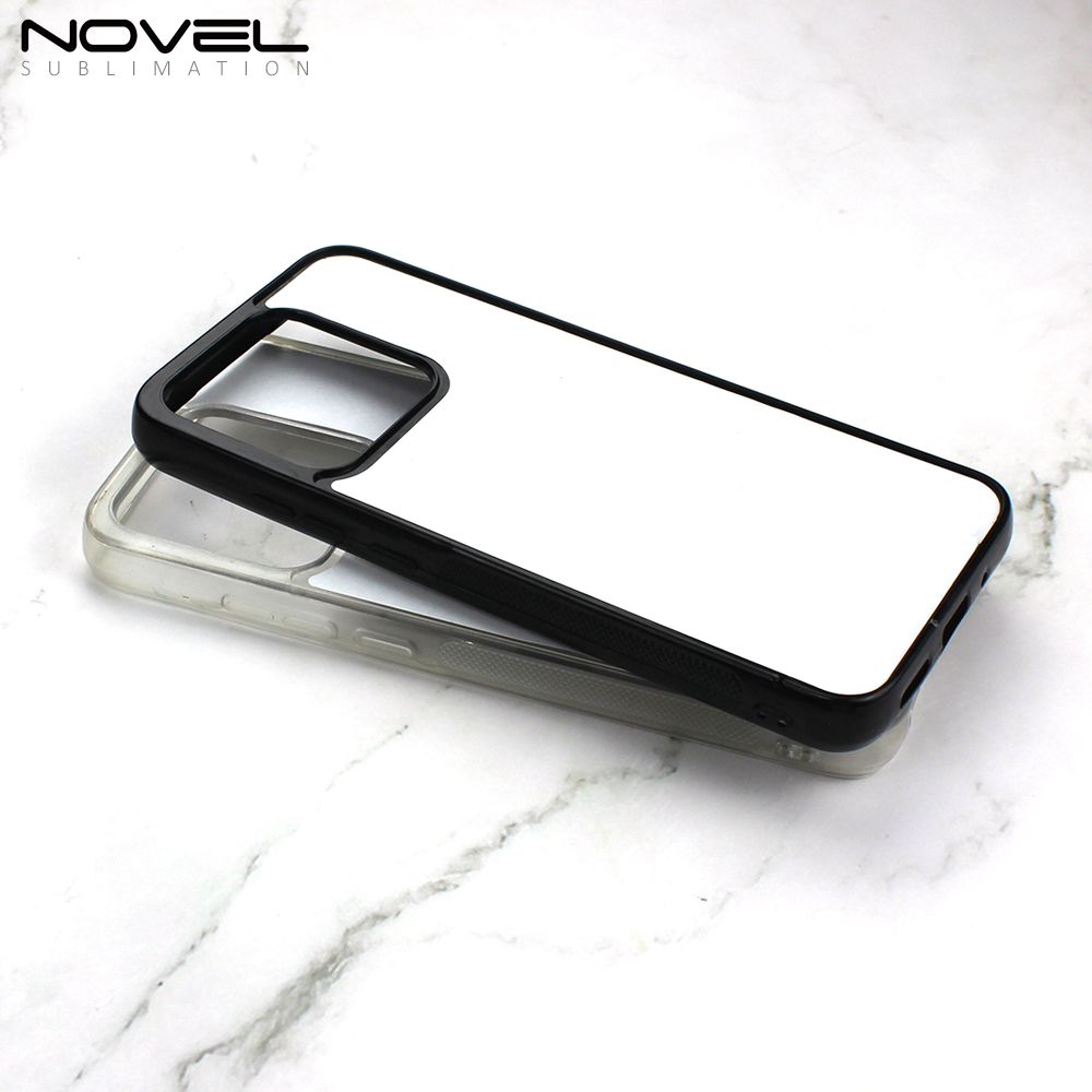 For Redmi 10A Sublimation Blank 2D TPU Phone Case With Aluminum Insert