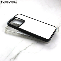 For Redmi 10A Sublimation Blank 2D TPU Phone Case With Aluminum Insert