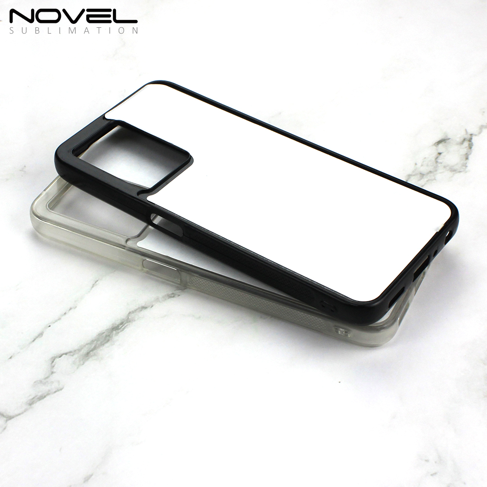 For Oppo A59 5G/A2M 5G,A57 5G /A73/ A72/ A77/ A94 A96Sublimation 2D TPU Case With Aluminum Insert DIY Silicone Phone Shell