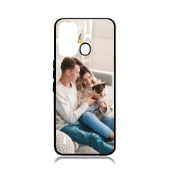 Smooth Sides! For ITEL Vision 1 Pro DIY Sublimation 2D TPU Phone Case Soft Silicone Mobile Phone Shell With Aluminum Insert