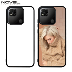 For Redmi 10A Sublimation Blank 2D TPU Phone Case With Aluminum Insert