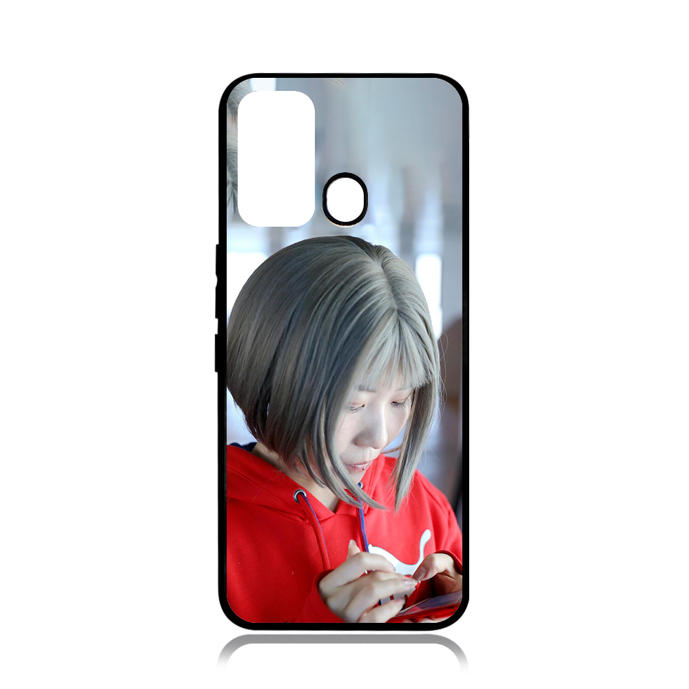 Smooth Sides! For ITEL Vision 2 Plus Sublimation Blank 2D TPU Phone Case Mobile Phone Shell With Aluminum Insert