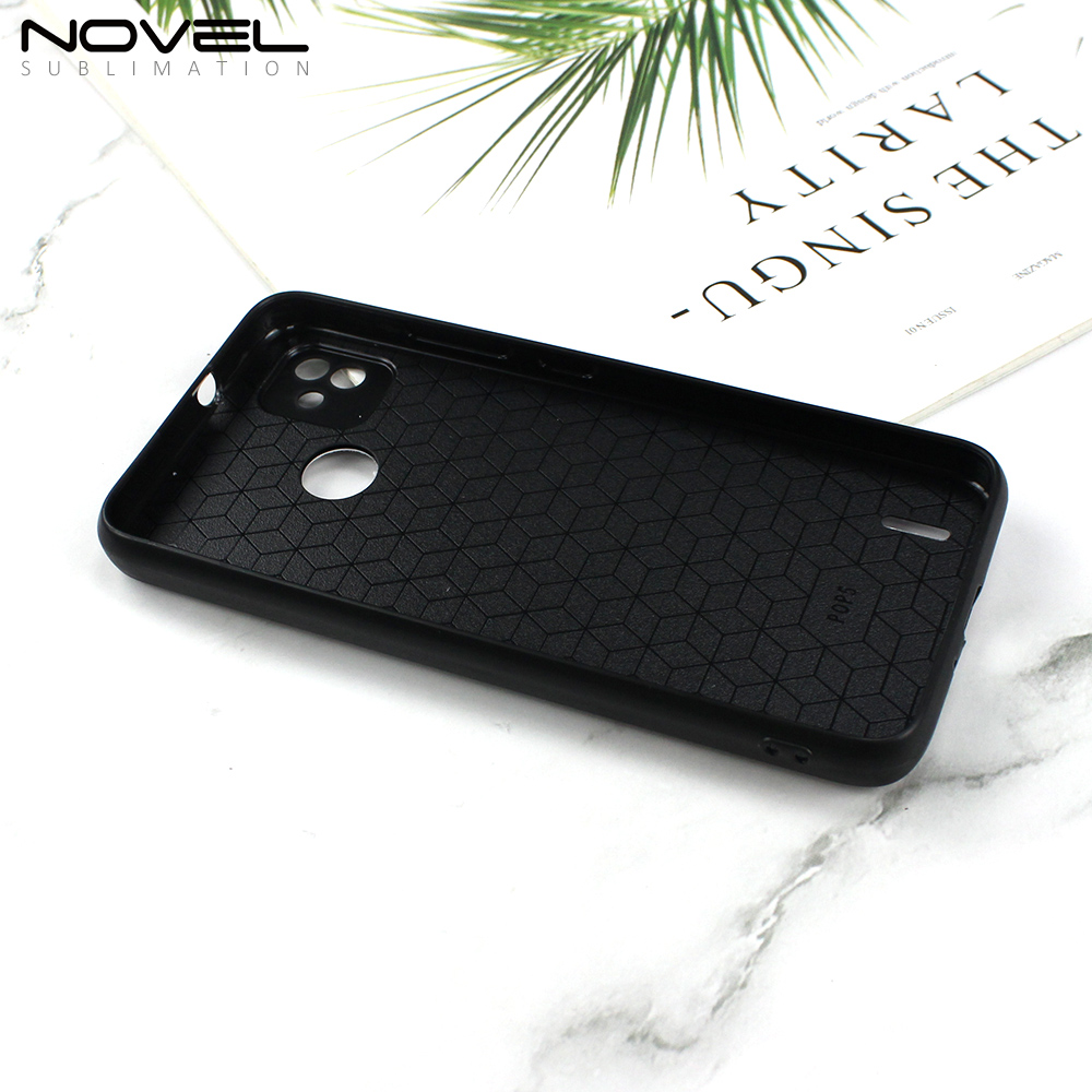Smooth Sides!!! For Tecno Pop 5 Sublimation DIY 2D Soft Silicone TPU Phone Case Phone Shell With Aluminum Insert