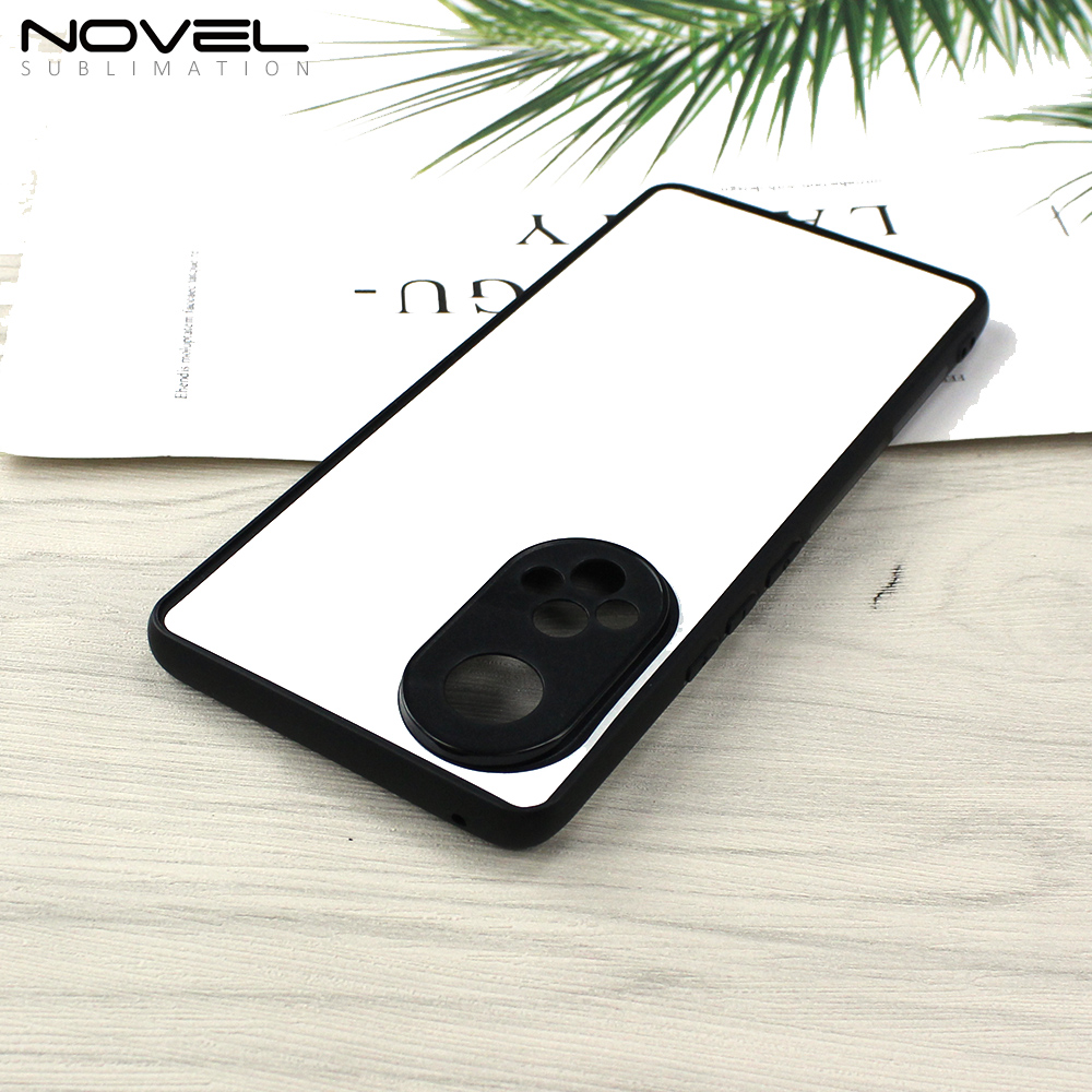 For Huawei Nova 9/ Maimang 9 /Maimang 10 2D TPU Rubber Phone Case Cover Sublimation Blank Phone Back Shell With Aluminum Insert