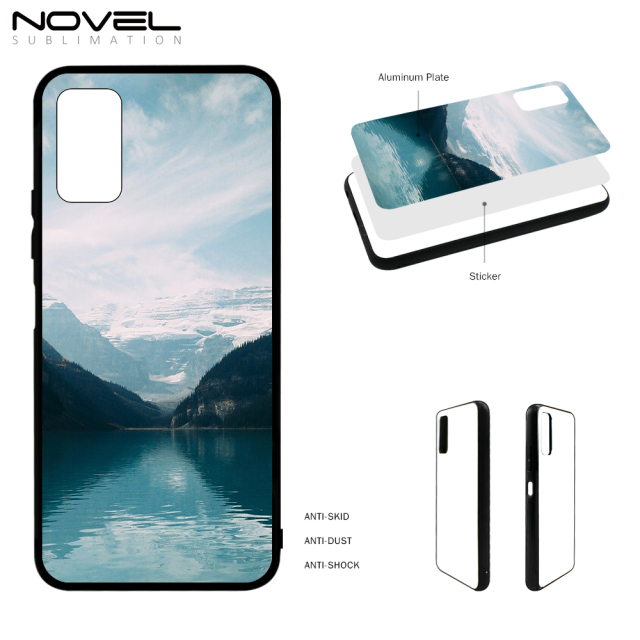 Smooth Sides！For Infinix Note 7/ Infinix Note 8/ Infinix Note 11 Sublimation Blank Soft Rubber Sides 2D TPU Phone Case Silcone Cell Phone Cover With Metal Insert