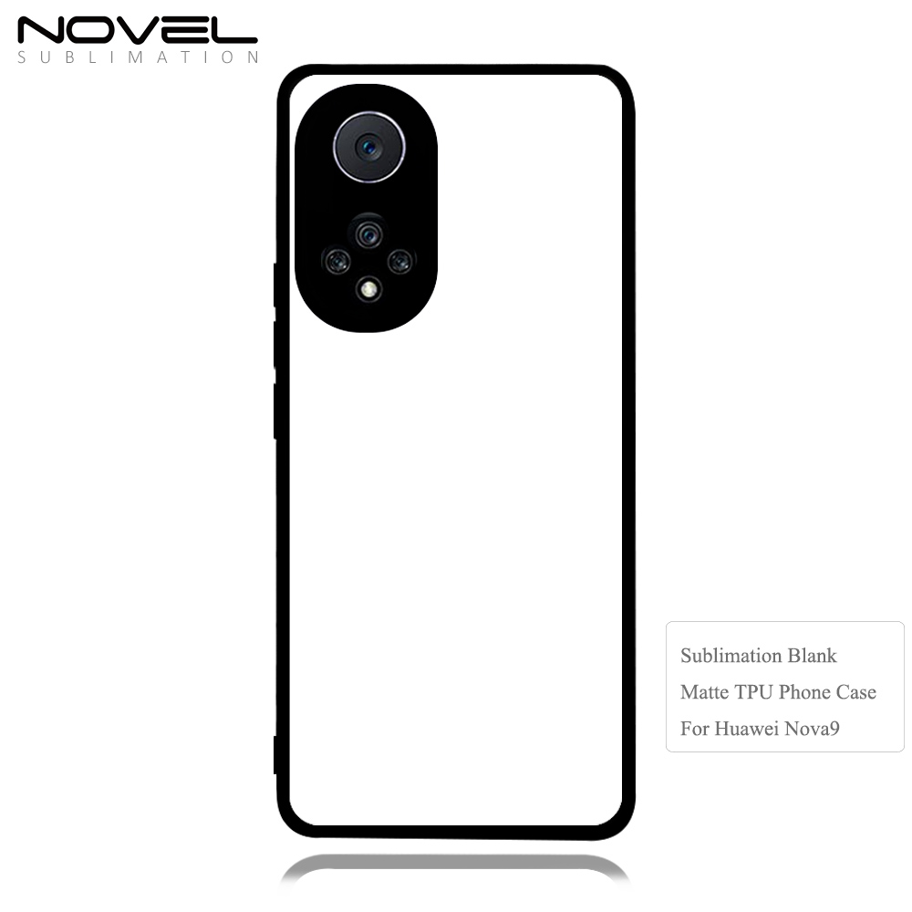 For Huawei Nova 9/ Maimang 9 /Maimang 10 2D TPU Rubber Phone Case Cover Sublimation Blank Phone Back Shell With Aluminum Insert