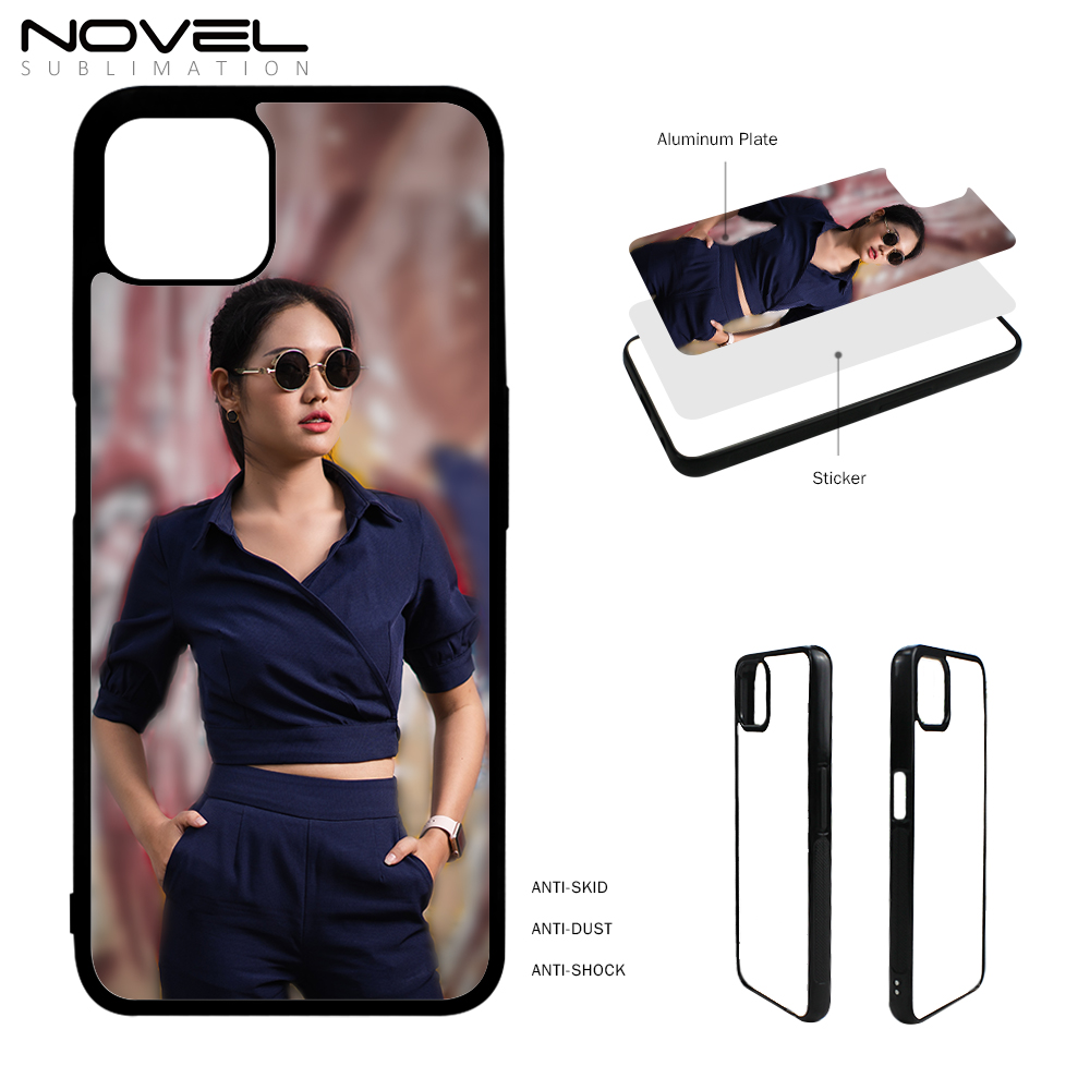 For Oppo A53 5G/ A73 5G/ A72 5G Sublimation 2D TPU Case With Aluminum Insert DIY Silicone Phone Shell