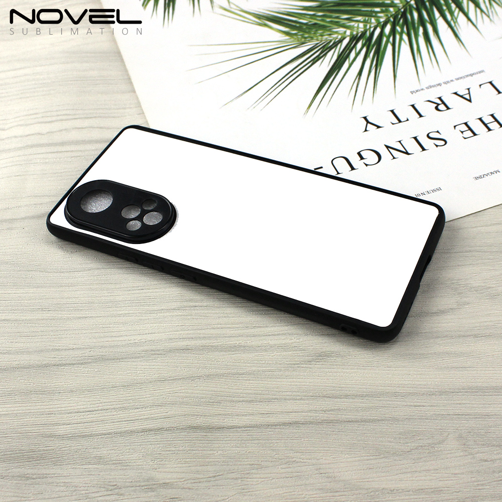 For Huawei Nova 9/ Maimang 9 /Maimang 10 2D TPU Rubber Phone Case Cover Sublimation Blank Phone Back Shell With Aluminum Insert