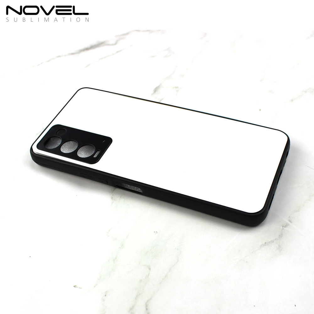 Smooth Sides!!! For Tecno Camon 18 Sublimation 2D TPU Phone Case Soft Silicone Blank Phone Cover With Aluminum Insert